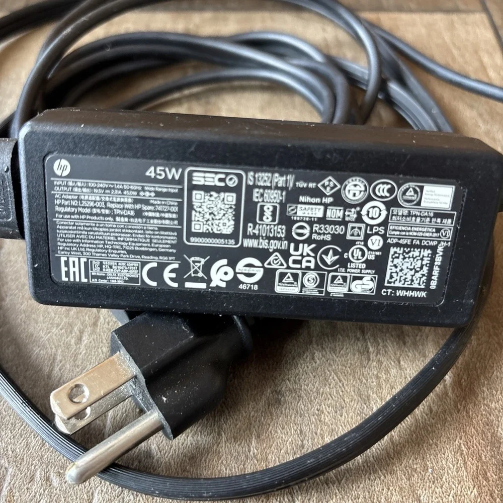 Genuine 45W HP AC Adapter Charger 19.5V 2.31A Model TPN-CA14 P/N L25296-003